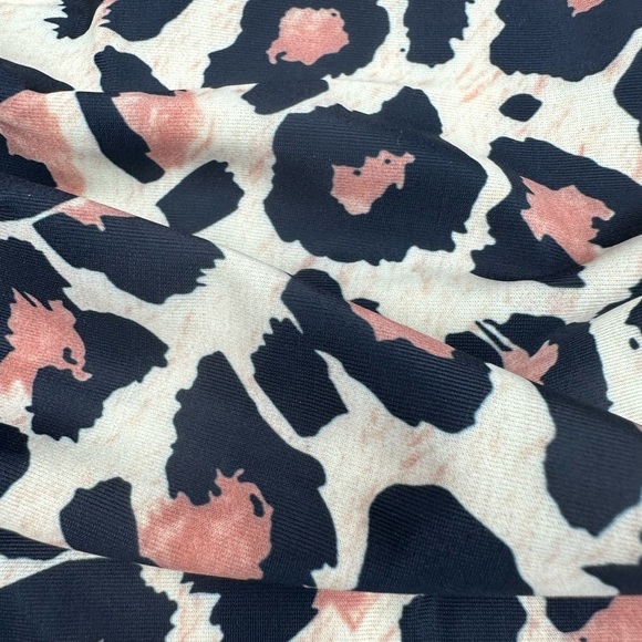 High Waisted Leopard Print Bikini Bottom Size S - Picture 4 of 6